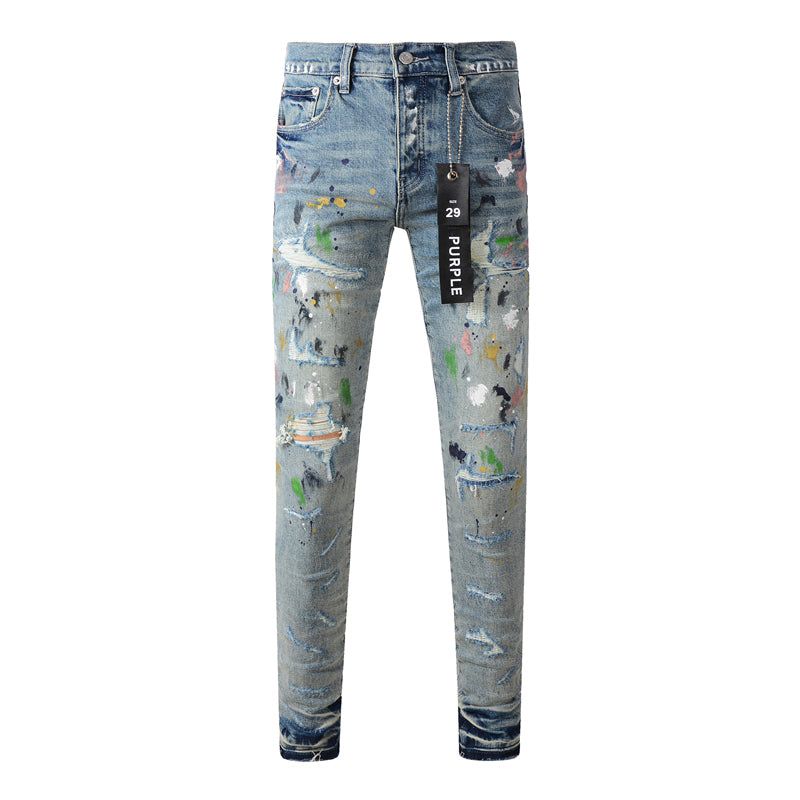 Purple Brand Jeans Pure Cotton High Street Trend