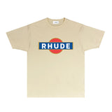 Rhude T Shirts Printed Trendy Pure Cotton