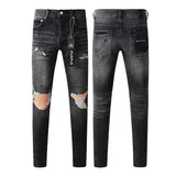 Purple Brand Jeans Pure Cotton High Street Trend #9079