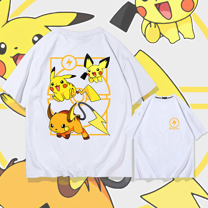 Men and Women Pokemon Pikachu T Shirt Pikachu T-shirt