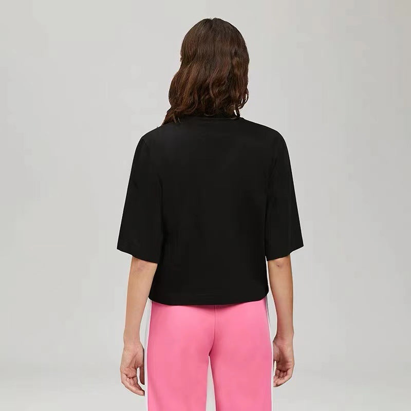 Palm Angels T Shirts Angel Leopard Print Broken Bear Letter Short Sleeve T-shirt for Men