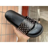 Louboutin-style red bottom shoes wind clmen's slippers red bottom non-slipabrasion resistant breathable fashiontrendy men's shoes hot style