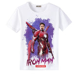 Marvel T Shirt Clothes Men's Marvel Movie Iron Man Short Sleeve T-shirt
