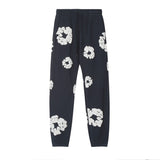 Denim Tears Outfit:Hoodie/Sweatpants (Separate Purchase Options) Loose Hooded Sweatshirt Casual Sweatpants