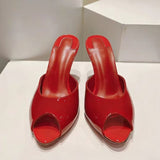 Louboutin-style red bottom shoes european station clcm nude red bottom stiletto high heels summerplus size women's shoes sexyelegant catwalk shoes