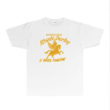 Rhude T Shirts Printed Trendy Pure Cotton