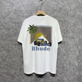 Rhude T Shirts Printed Trendy Pure Cotton