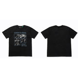 ERD T Shirts Short Sleeve Retro Slogan T-shirt Cotton