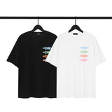 We11 Done T Shirts Color Logo Back Printing Men's and Women's Same Summer Casual