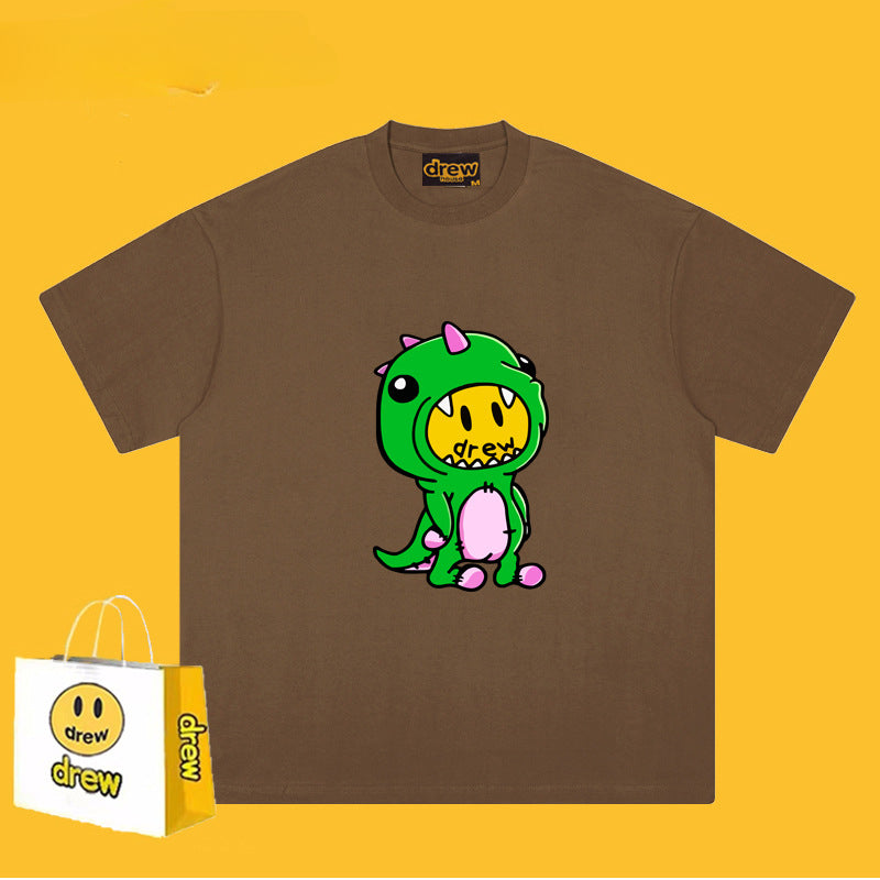 Drew T Shirts T-shirt Smiley Cartoon Print