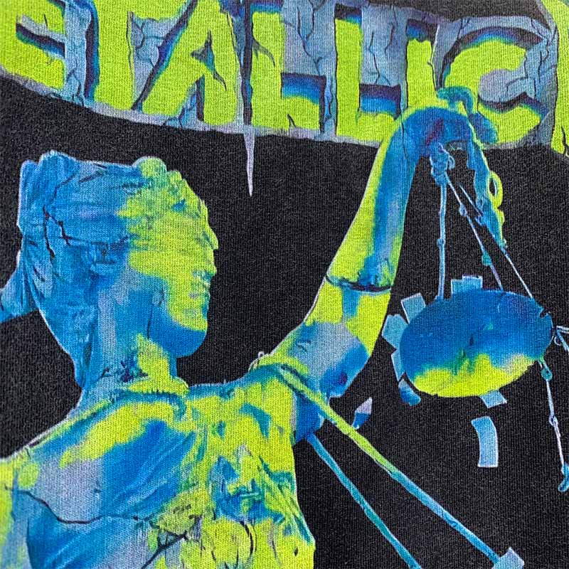 SAINT MICHAEL Vintage T Shirt Metallica And Justice for All Justin Bieber Direct Injection Short Sleeve