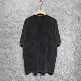 Amiri washed t-shirt oval letter short sleeve