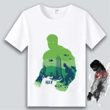 Marvel T Shirt Anime Clothes Captain America Iron Man Short Sleeve T-shirt
