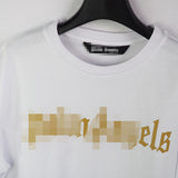 Palm Angels T Shirts Mechanical Bear Arrow Print T-shirt Short Sleeve