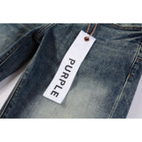 Purple Brand Jeans Pure Cotton High Street Trend #9042