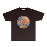 Rhude T Shirts Printed Trendy Pure Cotton