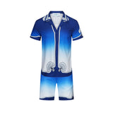 Casablanca Shirts And Shorts 2 Pieces Set Summer Loose