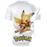 Men and Women Pokemon Pikachu T Shirt Summer 3D Printing Pattern