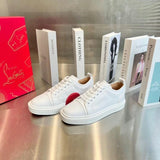 Louboutin-style red bottom shoes european station exportcl men's shoes rivet sneakers trendyflats breathable willow couple style casual european goods