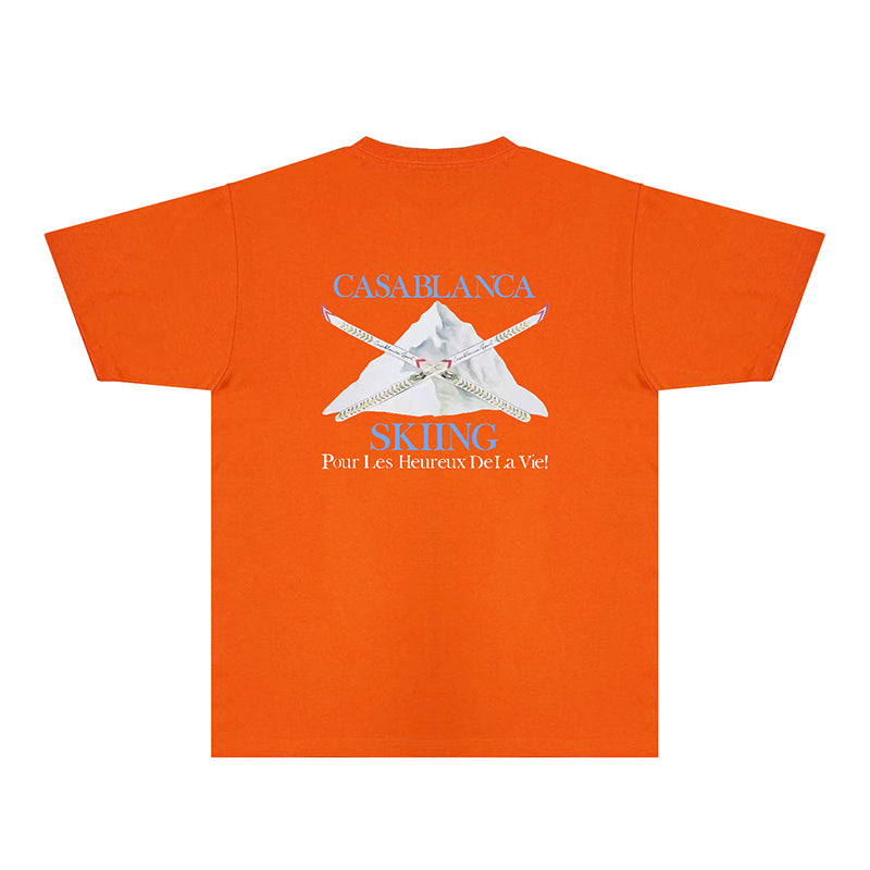 Casablanca T Shirts Fashion Print Street