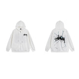 Stussy Hoodie Zip-Up Cardigan Fleece Hooded Sweater