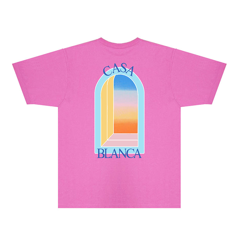 Casablanca T Shirts Fashion Print Street