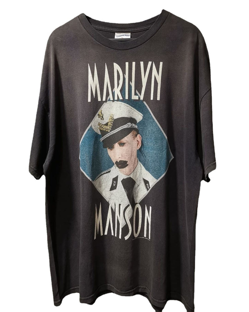 Marilyn Manson T Shirt Heavy Vintage Tee Short Sleeve T-shirt Men and Women Oversize