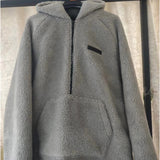 Fog Essentials Sweatshirt Lamb Wool Half Zip Jacket