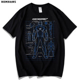 Marvel T Shirt Anime Cartoon Short Sleeve T-shirt Men and Women Loose plus Size