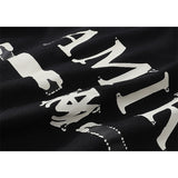 Amiri T Shirts Fashion Print Couple High Street