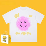 Drew T Shirts Short-Sleeved Clothes T-shirt Anime Smiley