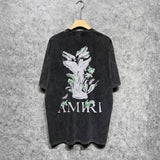 Amiri washed t-shirt angel short sleeve