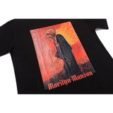 Marilyn Manson T Shirt Eris Black Ins Loose round Neck Base Men and Women