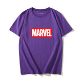 Marvel T Shirt T-shirt Men's Short Sleeve Captain America Couple Clothes