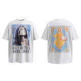 SAINT MICHAEL Vintage T Shirt holy mother short sleeve