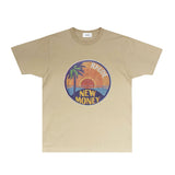 Rhude T Shirts Printed Trendy Pure Cotton