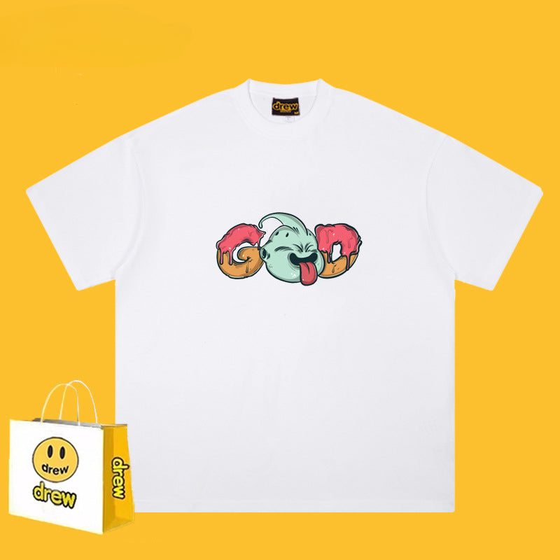 Drew T Shirts Cotton Short-Sleeved Printed T-shirt