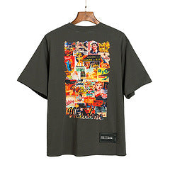We11 Done T Shirts Graffiti Retro Poster Summer Casual Men and Women