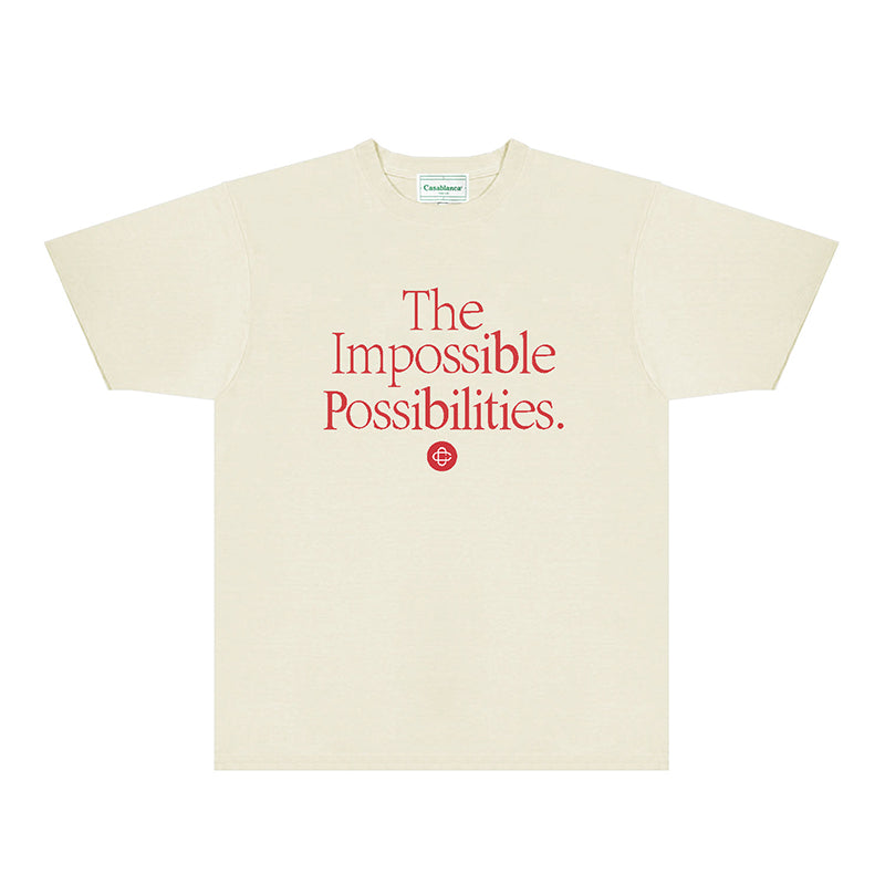 Casablanca T Shirts Fashion Print Street