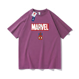 Marvel T Shirt Spider-Man Summer Short-Sleeved T-shirt Men's Loose Cotton