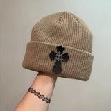 Chh Chrome Heart Beanie Vintage Cross Wool Knitted Hat