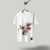 Travis Scott T Shirts x Mitchell x Ness FLORIDA STATE UNIVERSITY logo print short-sleeve