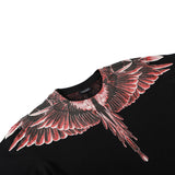 Marcelo Burlon T Shirt MB Brown Wings Pattern Pure Cotton Men and Women Same Style