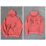 Mens Vintage T-Shirts printed fleece hooded sweater vintage