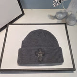 Chh Chrome Heart Beanie Vintage Cross Wool Knitted Hat