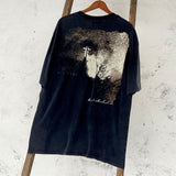 Men Vintage T-Shirts Saint Michael "Venus" Washed Black Tee
