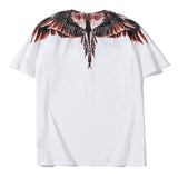 Marcelo Burlon T Shirt MB Brown Wings Pattern Pure Cotton Men and Women Same Style