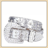 Hip-hop punk rhinestone belt kidsy2k five-pointed star decoration