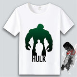 Marvel T Shirt Anime Clothes Captain America Iron Man Short Sleeve T-shirt