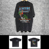 Amiri washed t-shirt flame island short sleeve